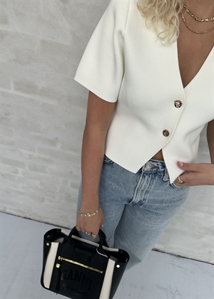 Setta knit bluse Offwhite Neo Noir 